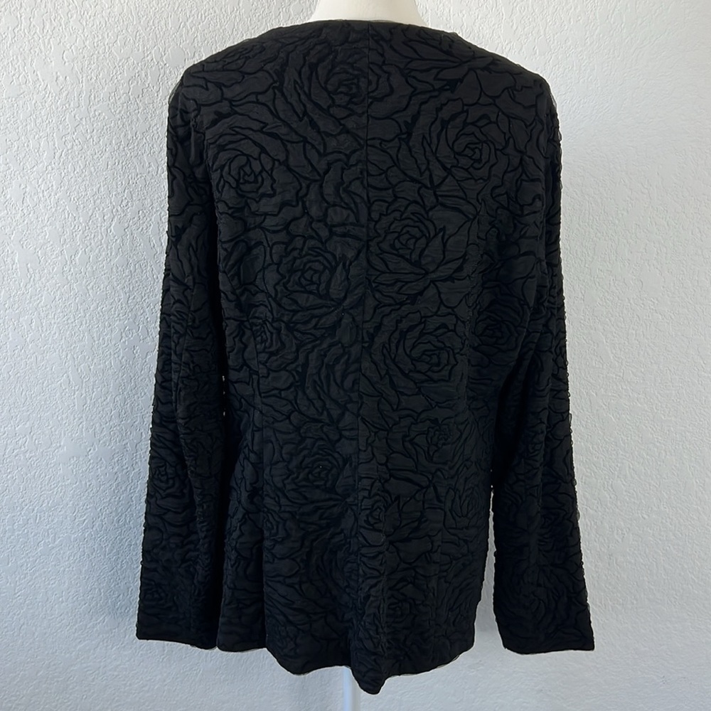 NWT Antthony Design Originals Black Floral Jacket - Picture 6 of 12